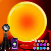 Sunset Lamp Projector Multicolor Changing LED Projection,Switch Button and AP...