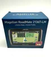 SEALED NEW Magellan RoadMate 2136T-LM Automotive GPS LIFETIME MAPS