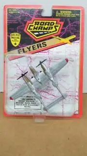 Road Champs P-38J Lightning Marge WWII Diecast Plane MOC Shelf L4