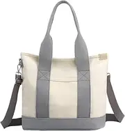[Generic] Canvas Reusable Grocery Bags,Stylish Canvas Bags Water Proof Design | Beach Bags Strong Shopper Bag for Women Girls Wedding Birthday Beach Holiday