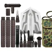 Survival Multi Purpose Kit Car Emergency Tool Set Shovel Knife Fishing Spear