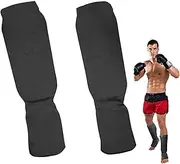 Muay Thai Shin Guards - Martial Arts Shin Guards | Shin & Instep Padded Guards | Leg Protective Gear for Martial Arts| Instep Guard Training, Sparring Protective Gear, Shin Kick Pads