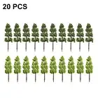 20*Scenery Model Trees Railroad Layout Scale Landscape Miniature Decoration