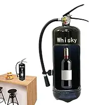 Wine Bottle Fire Extinguisher,Simulation Fire Extinguisher Wine Bottle Holder | Creative Iron Bar Cabinet Wine Storage Box for Home Furnishings and Decoration