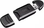 C299 USB2.0 Portable Card Reader Support SD ry Card Fast Recognition Plug and Play Wide Compatibility Black Black One Size