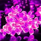 6M 40LED Flower Fairy Lights Battery Operated Indoor String Lights Cherry Blo...