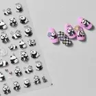 Bamboo Leaf Pattern Cartoon Panda Nail Stickers Nail Salon