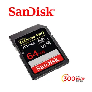 SanDisk ExtremePRO SDHC (U3) 記憶卡 64GB 300MB 蝦皮直送