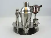 Stainless Steel NEW 7 Piece Bar Tool Set Shaker Bottle Opener Corkscrew Strainer