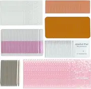LIGHT RAIN Press on Nail Tool Kit for Salon 50 pcs - 2g Nail Glue, Adhesive Tabs, Mini Nail Buffer, Mini Nail File, Orangewood Sticks, Prep Pad, Detailed Instructions Card, OPP bag, Sticker