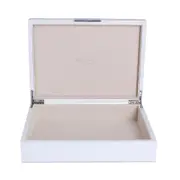 Addison Ross High Gloss Lacquer Box with Silver - Large
