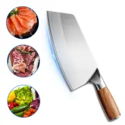 Meat Cleaver Stainless Steel Kitchen Butcher Chopping Slicer Chef's Knife Gift