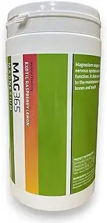 ITL Health | MAG365 | Ionic Magnesium Citrate | Healthy Metabolism, Tissue Formation & Bone Development | Develop & Maintain Healthy Teeth, Muscles & Heart | Exotic Raspberry Lemon, 500g