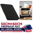 MODIGT 50x50cm Fireproof Firepit BBQ Grill Smoker Wood Burner Stove Floor Mat AU