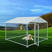 Pet Dog Kennel Enclosure Playpen Puppy Run Chain Cage Fence Play Pen