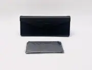 jaeger Foldable Glasses case Ex Displayed With Cleaning Cloth 15x5.5x4.5 Cm