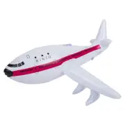 22" White Jet Plane - Inflatable Airliner Inflate Blow Up Toy Party Decoration