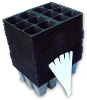 Seed Starter Trays, (720 Cells),120 Trays, Seedling Starter Trays Plus 5 Labels
