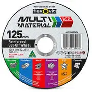 FLEXOVIT 125 x 1.0mm Multi-Purpose Cut Off Disc - MULTIMATERIAL
