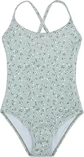 [Gottex] Kids Criss Cross Tie Back One Piece Swimsuit Chlorine Fade Resistant and Built-in UPF UV 50+ Protection