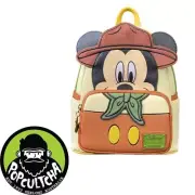 Disney - Mickey Adventureland Cosplay 10" Faux Leather Mini Backpack "New"