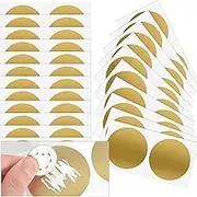 50 Sheets Scratch Off Stickers Classic Gold Color Sitckers 2 inches Round Self Adhesive Scratch Off Cards for Lottery Tickets, DIY, Raffle Card Games Creating (Gold, 2 Inches)
