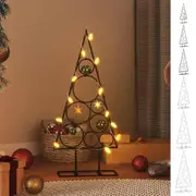 Metal Christmas Tree for Decoration Xmas Tree Holiday Ornament Black vidaXL