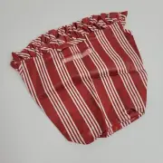 Longaberger 1998 Glad Tidings Liner in Berry Red White Stripe Fabric Stand Up