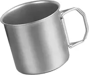 Abaodam Camping Cup Collapsible Stainless Steel Mug for Outdoor Hiking Portable Folding Drinking Cup for Travel Multi Functional Metal Water Cup