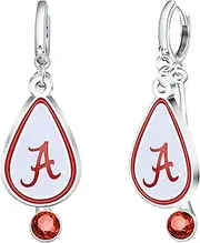 NCAA Alabama Crimson Tide Rhinestone Teardrop Earrings