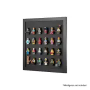 Black LEGO Minifigure Wall Display Frame - 6x4 - Fits 24 Minifigures