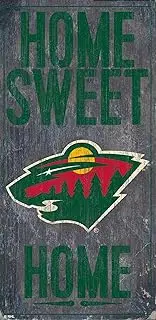 Fan Creations NHL Minnesota Wild Unisex Minnesota Wild Home Sweet Home, Team Color, 6 x 12