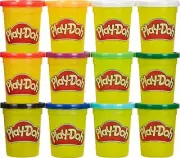 Play-Doh Bulk Jewel Colors 12-Pack Of Modeling Compound, 4-Ounce Cans, Non Candy