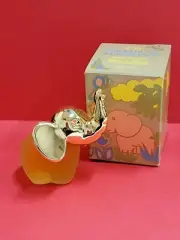 VTG 1970s Avon GOODLUCK Elephant Gold Trunk SONNET Cologne Glass Bottle 1.5 oz
