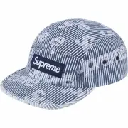 Supreme Denim Camp Cap Stripe SS24 - IN HAND, brand new! ships free!