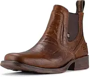 [SUREWAY] Mens Western Cowboy Boots Square Toe,All-Weather Rugged Slip On Work/Casual/Dress Boots Pull-On Chelsea Boots/Shoes for Men,Built for Ultimate Comfort & Durability