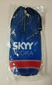 Skyy Vodka Cozy Insulation Bag 4 Of July Bottle Holder w/ Zipper & Handle NIP