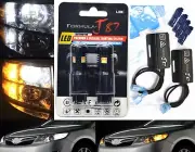 LED Switchback Light 3030 White Amber 3157 Bulbs Resistors DRL Daytime Replace
