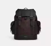 NWT COACH Hudson Backpack In Signature Canvas CR388