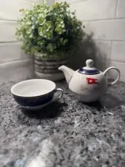 Replica Titanic White Star Line Nesting Tea Pot And Cup Set
