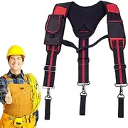 [Generic] Tool Belt Suspenders | Adjustable Carpenter Harness,Construction Protective Harness, Breathable Work Belt for Tree Climbing Electricians