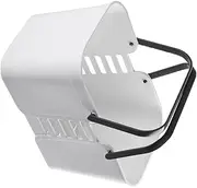 Mobestech Essential Bathroom Accessory White Plastic Bathing Basket Handle Storage for Toothbrushes Cosmetics