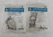 NIP Pair EVERBILT 206 715 Light Duty Window SASH LOCKS w Satin Nickel Finish NEW