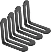 HOMSFOU Adjustable Metal l Brackets 4pcs Right Angle Strong Corner for Shelves