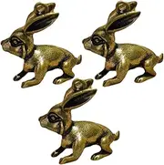 [PLAFOPE] Rabbit Charm for Diy Keychain Decor Retro Style Pendant for Jewelry Making
