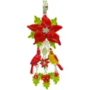 KIRKS FOLLY CARDINAL CHRISTMAS STAR MAGNETIC ENHANCER IN SILVER TONE