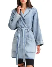 [Belle & Bloom] Relaxed Boyfriend Denim Jacket Indigo