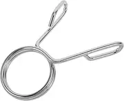 Generic Dumbbell Bar Circlip Dumbells Gym Clips Barbell Lock Barbell Collars Gym Barbell Clips Fitness Barbell Clips Weight Clamps for Barbell Spring Clips Barbell Weight Clips Silver Iron