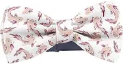 [KAWAMOUSE] Adjustable Pre-tied bow tie for toddler Boys (Axolotl Fish Pattern) Elegant Cute Bowties for Dogs Cats Pets, Multicolor