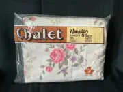 flannel Double fitted sheet Cotton Blend new in package floral pattern vintage